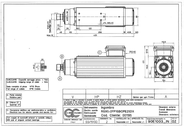  G.Golombo RS90/RS90/2FP1SBCPE25DX